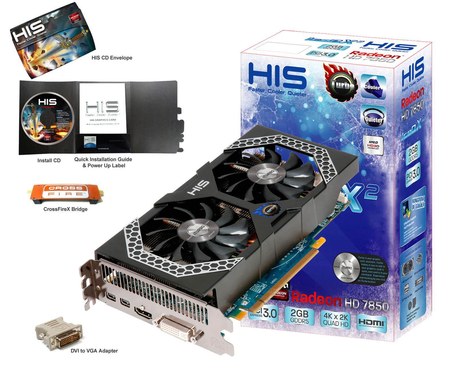HIS annonce deux nouvelles Radeon HD 7850 IceQ X ²