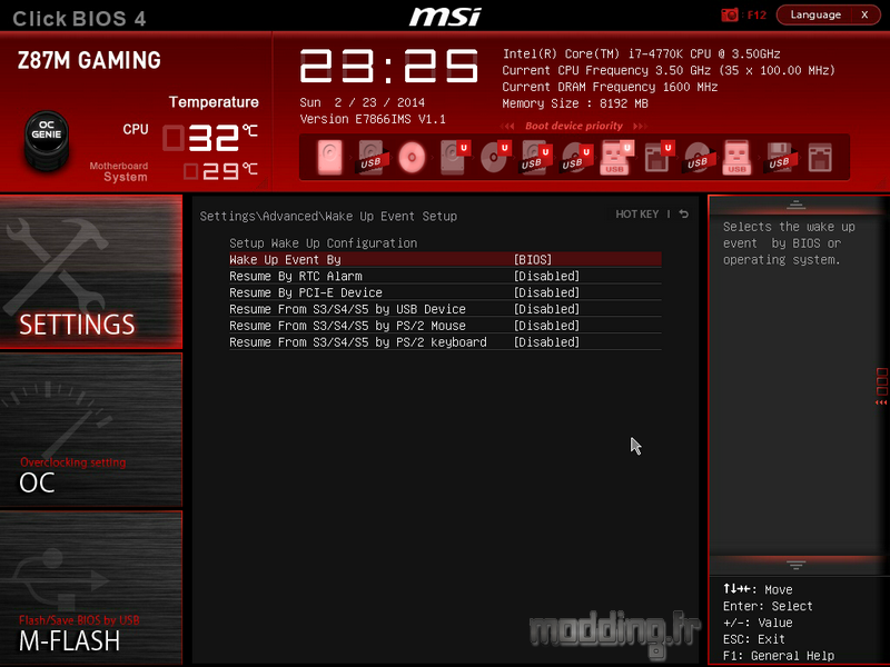 Bios MSI Z87M 13