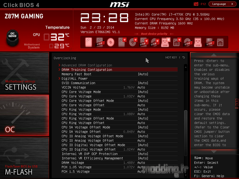 Bios MSI Z87M 22