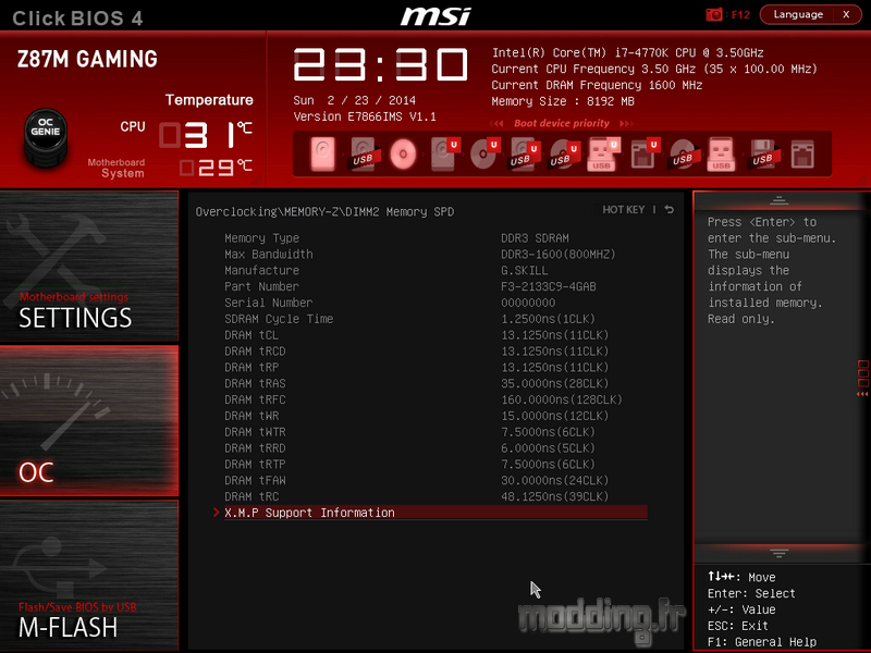 Bios MSI Z87M 29