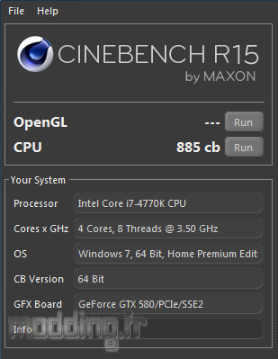 cinebench R15 OC