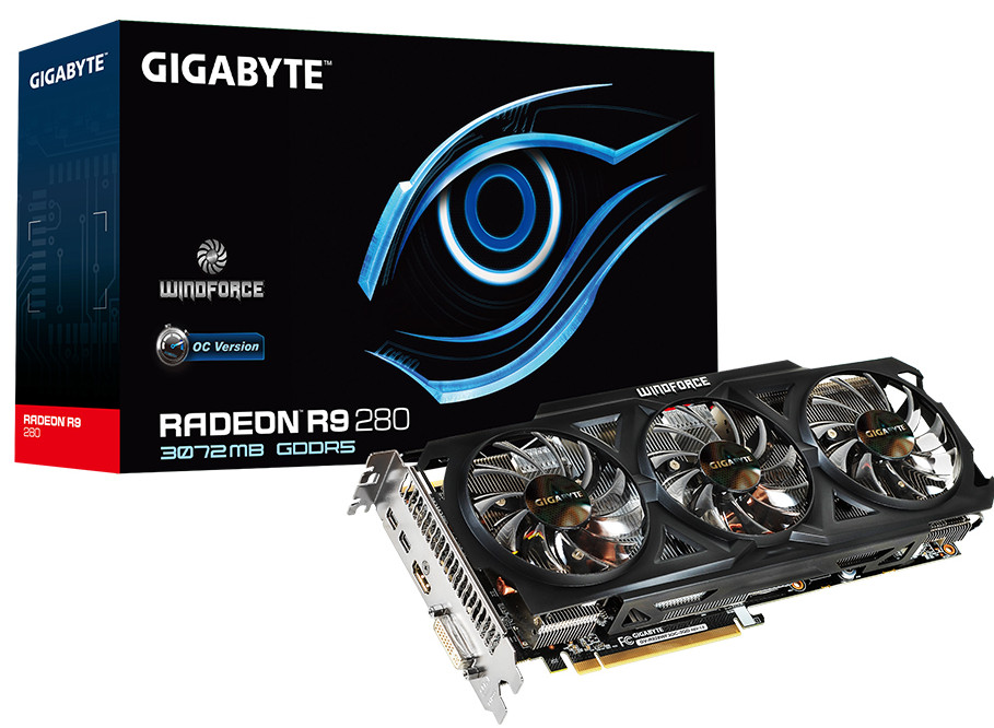 Gigabyte dévoile une Radeon R9 280 windforce OC