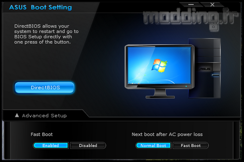 Asus boot setting