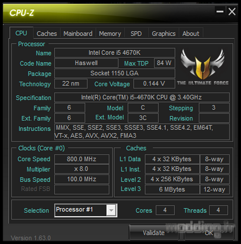 CPU-Z TUF
