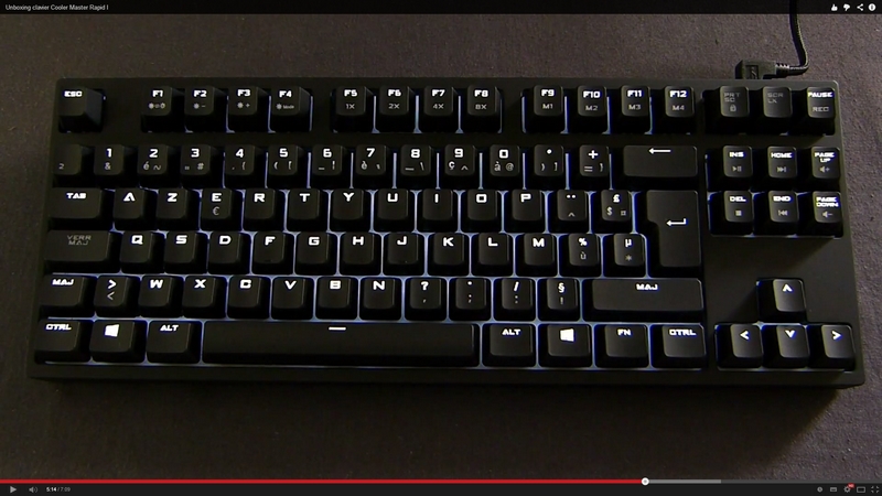 Unboxing clavier Cooler Master Quick fire Rapid I