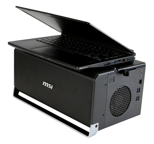 Un dock avec une carte graphique chez MSI