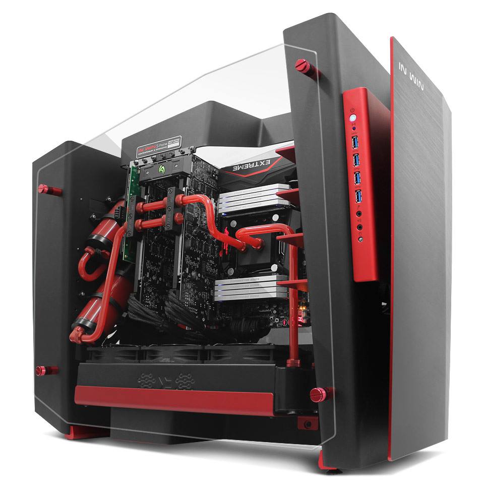 Ardor gaming сборки. INWIN EKWB. Корпус INWIN ASUS. INWIN кастомный корпус. ASUS Red PC Case.