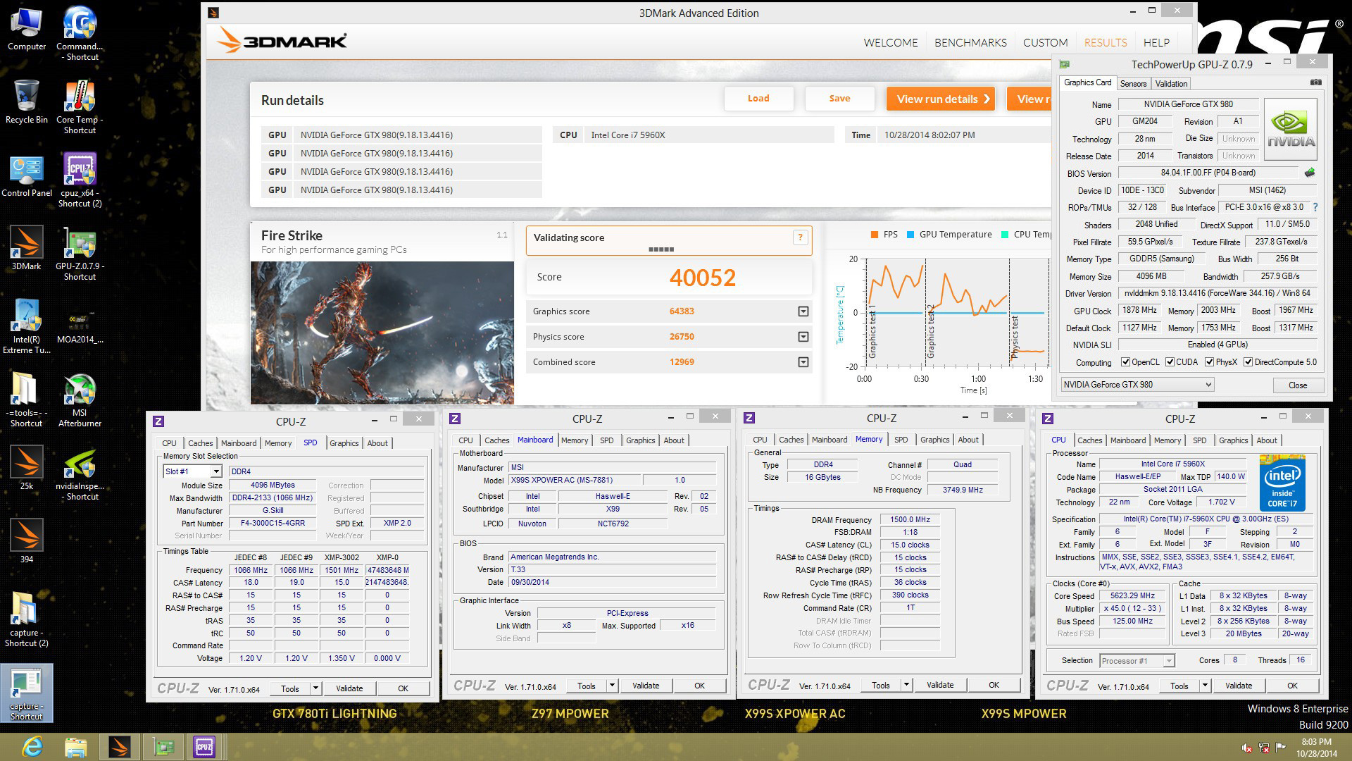 La MSI X99S XPOWER AC explose le record du monde 3DMark