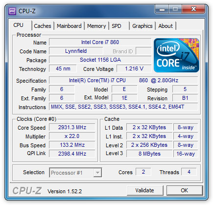 CPU-Z passe en version 1.71