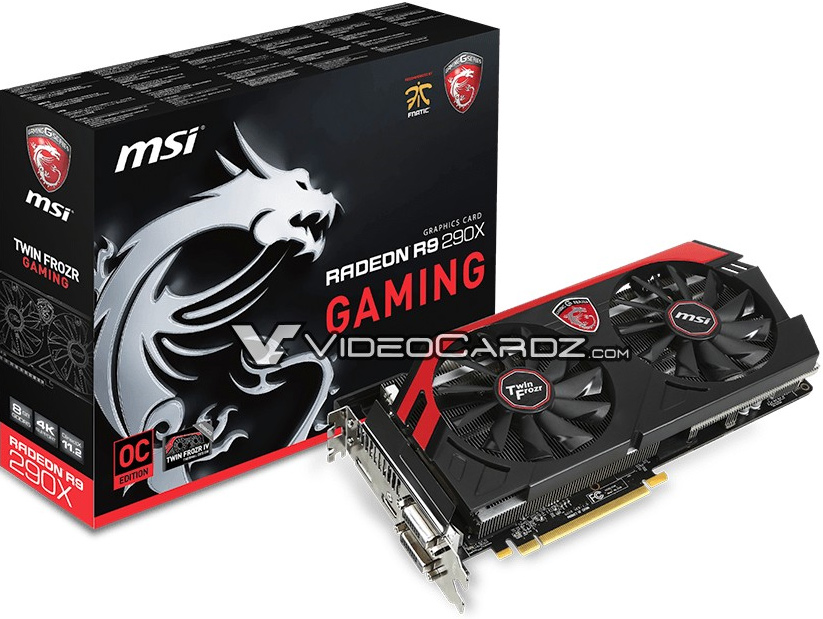 Une photo de la MSI R9 290X GAMING 8GB