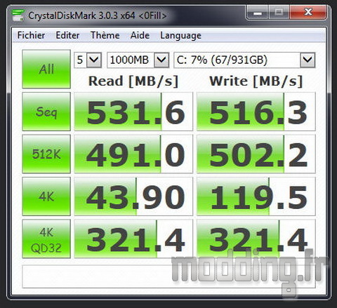 Evo 1 To CrystalDiskMark Perf