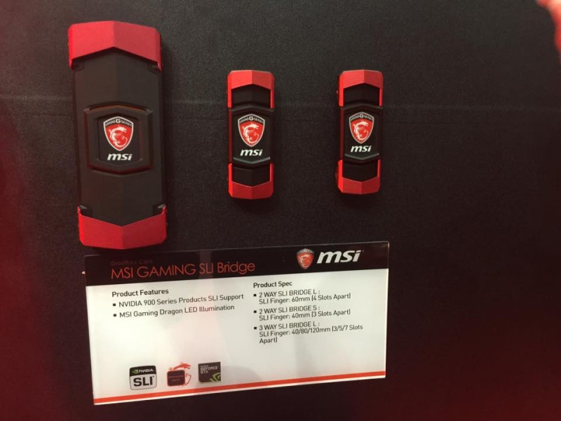 Computex : De jolis ponts SLI chez MSI