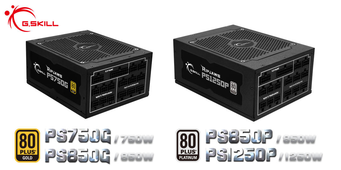 Computex- G.SKILL Showcases Ripjaws PSU, de 750W Gold à 1250W Platinum 80 PLUS Certifié