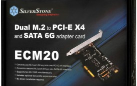 Silverstone propose son ECM20, une carte double adaptateur M.2