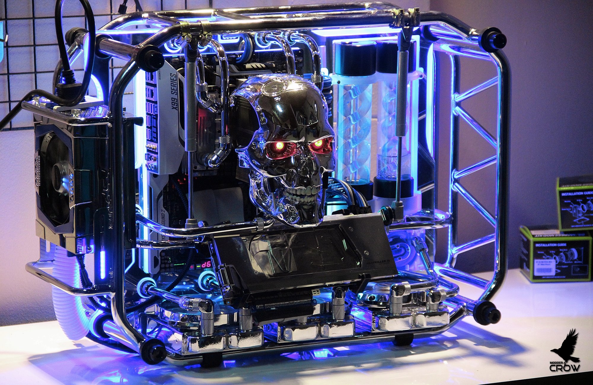 Очень красивые пк. Корпус для ПК Terminator. Необычные компьютерные корпуса. Красивый компьютер. Мощный компьютер.