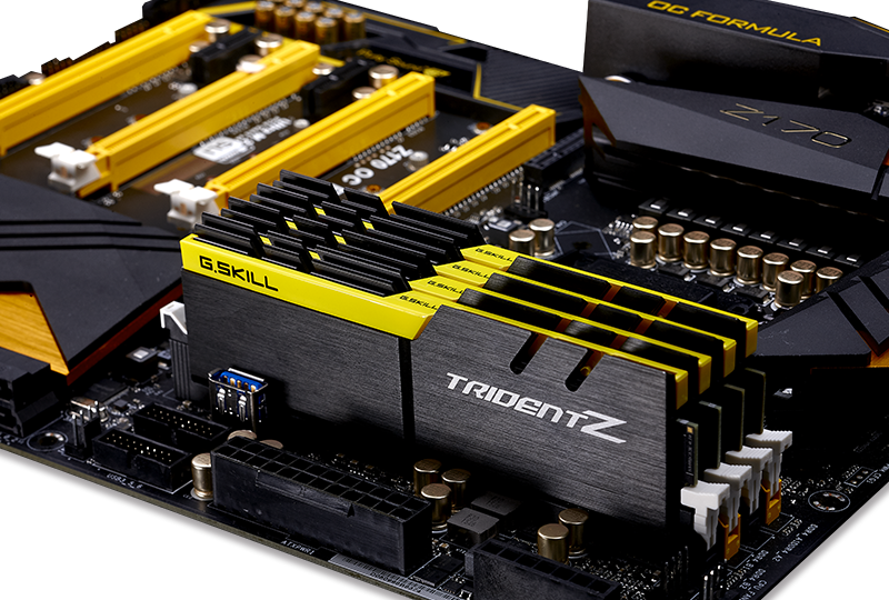 G.Skill lance de la couleur sur ses Trident Z DDR4