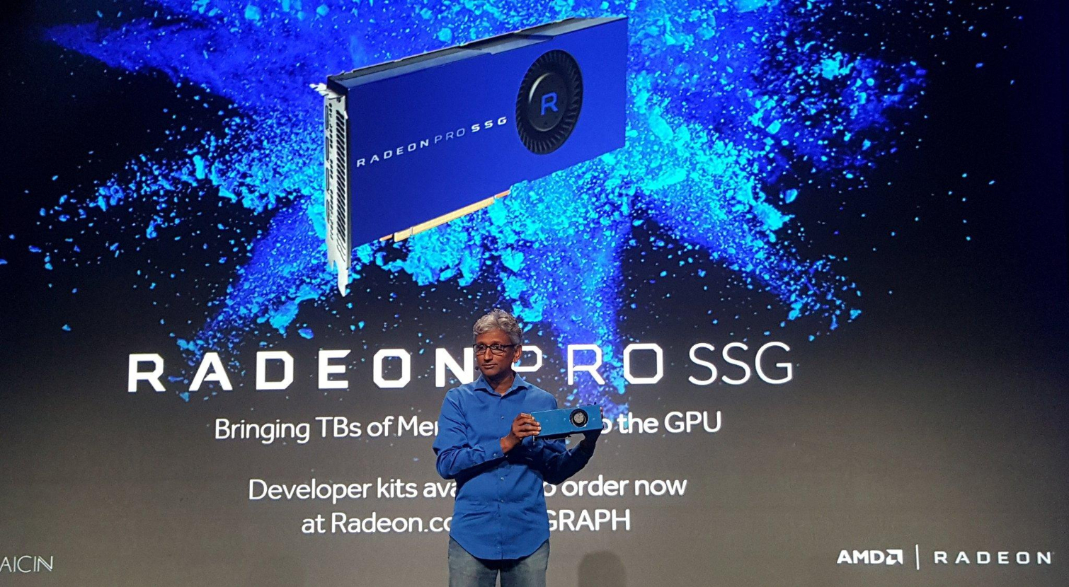 AMD présente sa Radeon Pro SSG qui gère la 8K