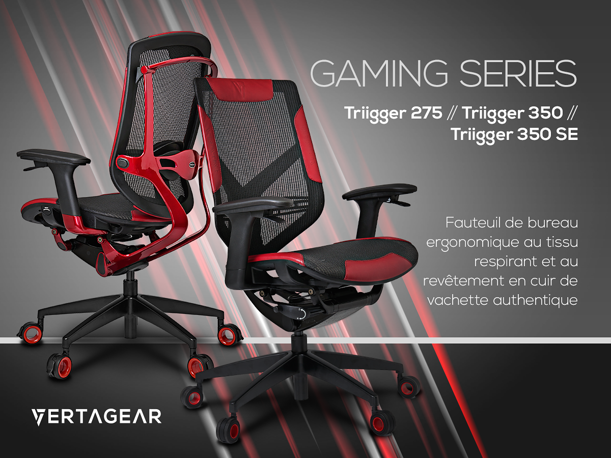 Vertagear annonce trois nouveaux fauteuils gaming