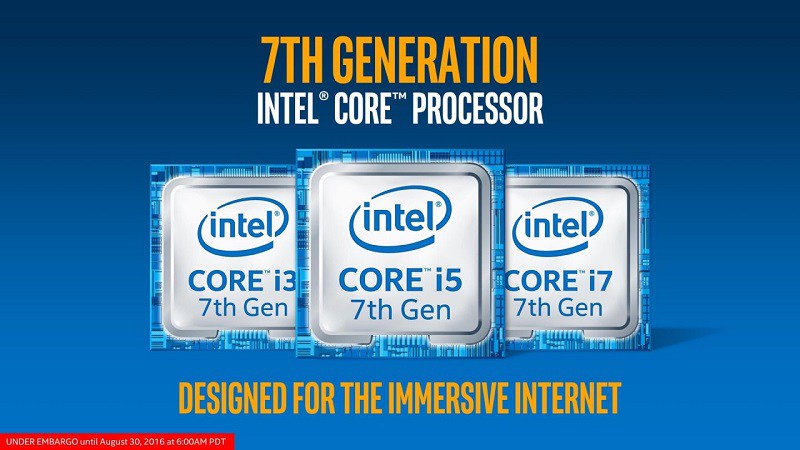 Un i3 7350K à 5 GHz sous watercooling et un gros 7GHz pour le i7-7700K