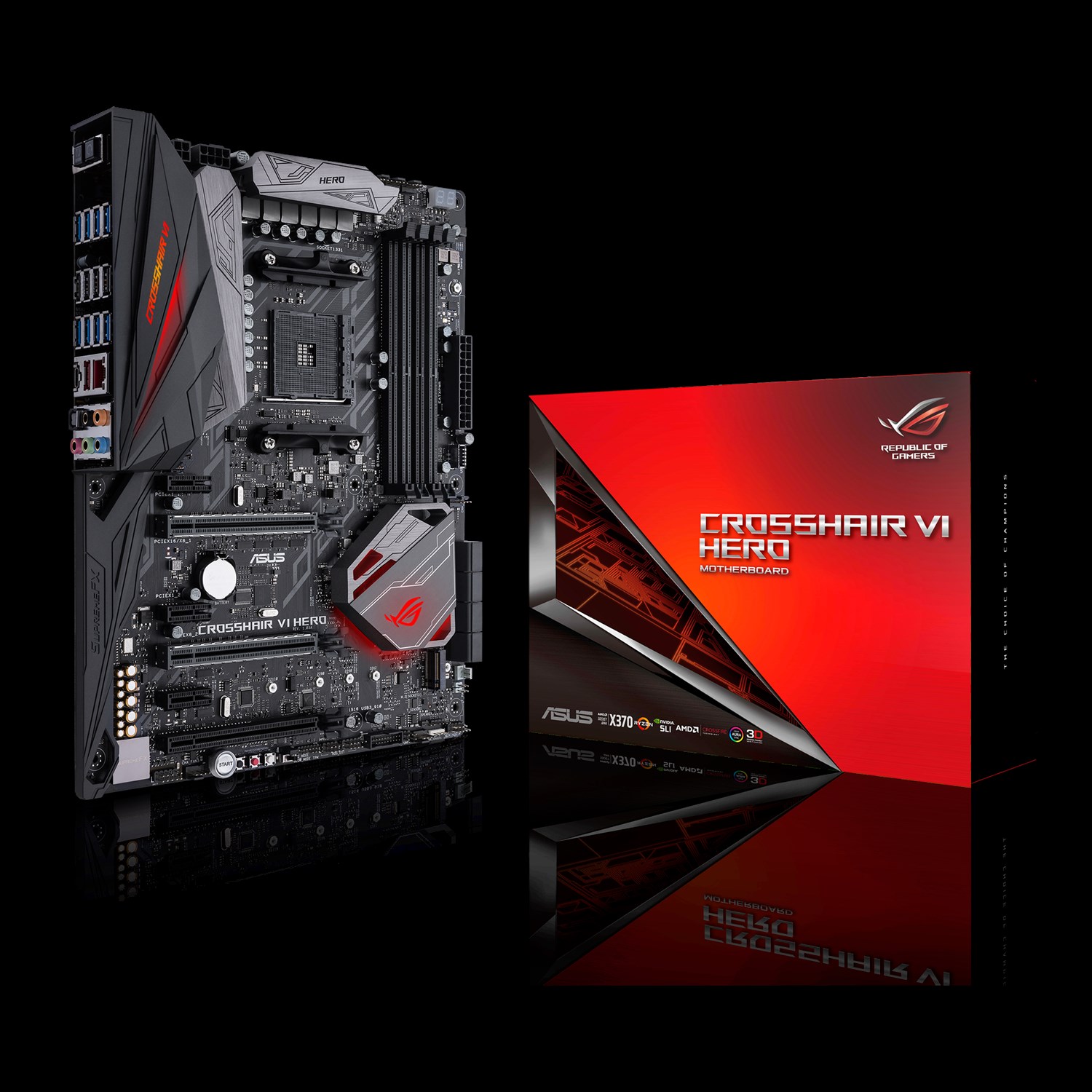 La ROG CROSSHAIR VI HERO X370 en détails !