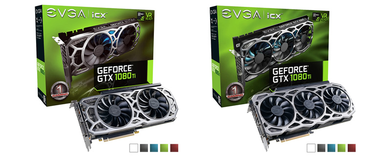 EVGA annonce des versions colorées de ses GTX 1080 Ti