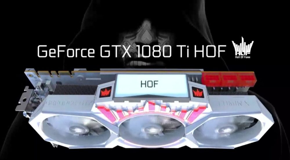 La GTX 1080 Ti HOF aura aussi un écran