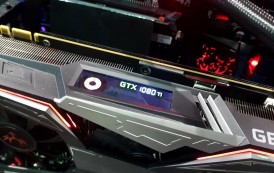 Une 1080ti avec écran de monitoring !!