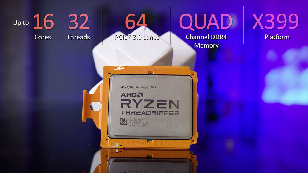 Un Ryzen Threadripper 1950X overclocké à 4,1 GHz avec un AIO