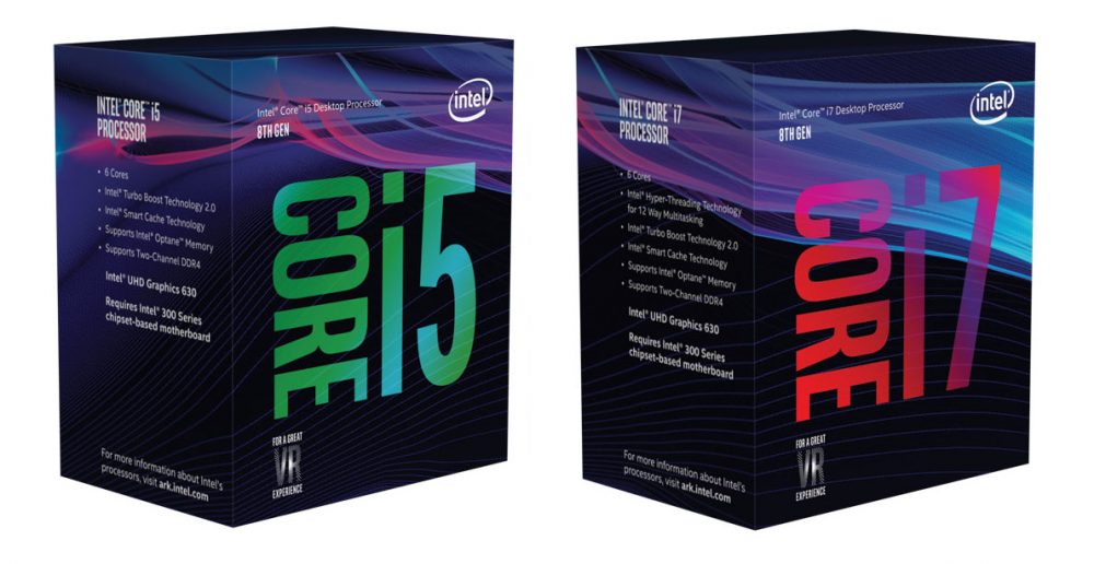 Intel 8ème génération : Core i5 et Core i7 détaillés