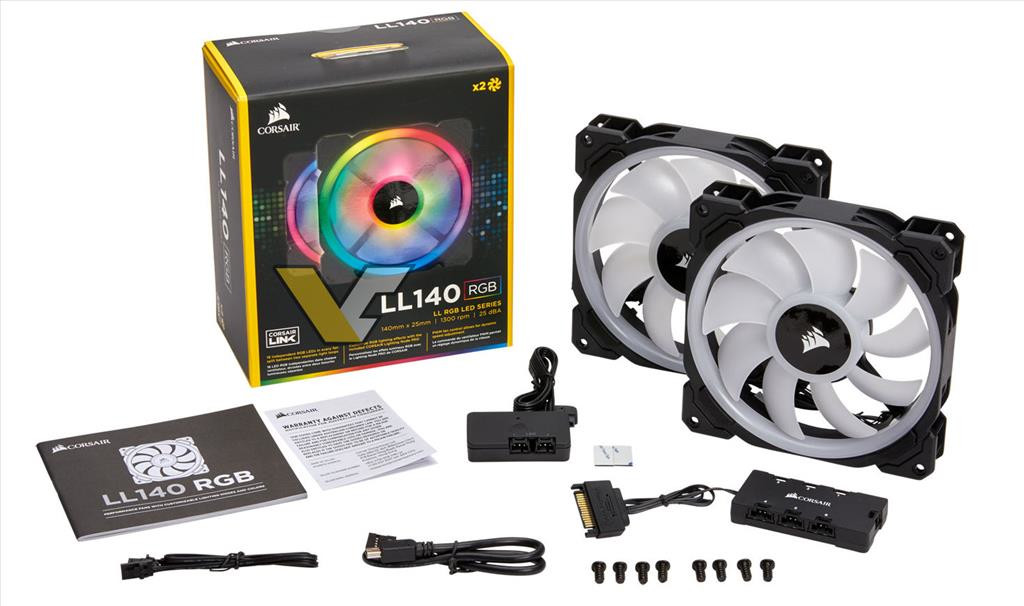 De nouveaux Ventilateurs RGB chez Corsair LL120 et LL140 RGB