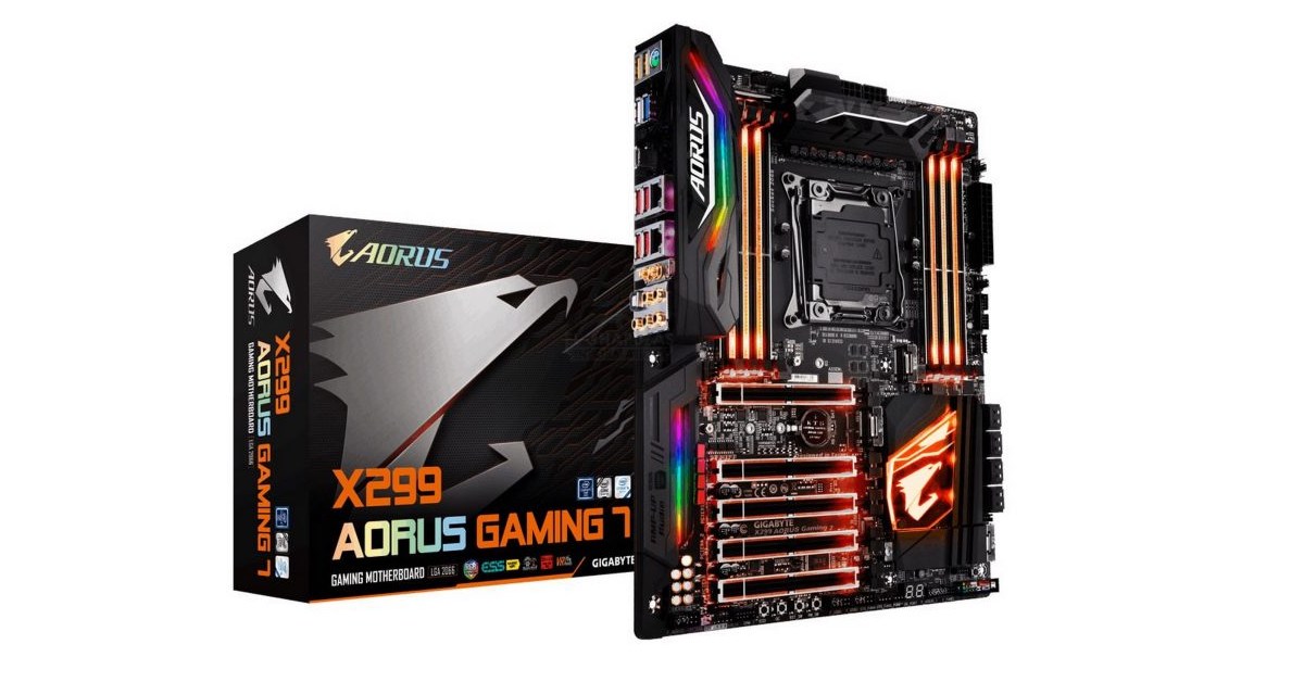 Aorus X299 Gaming 7 Pro, la même avec un VRM sous stéroïdes