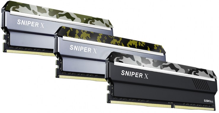 G.Skill Sniper X: Nouvelle gamme de mémoire DDR4 avec un design camouflage