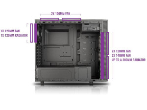 masterbox-e500l-cooling