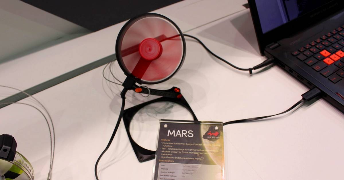 In Win Mars: un ventilo orientable