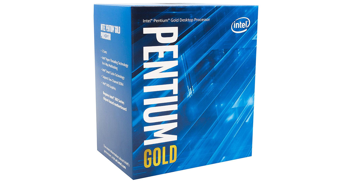 Intel Pentium Gold G5620: 2 cœurs et 4 Processus à 4.00 GHz pour début mars