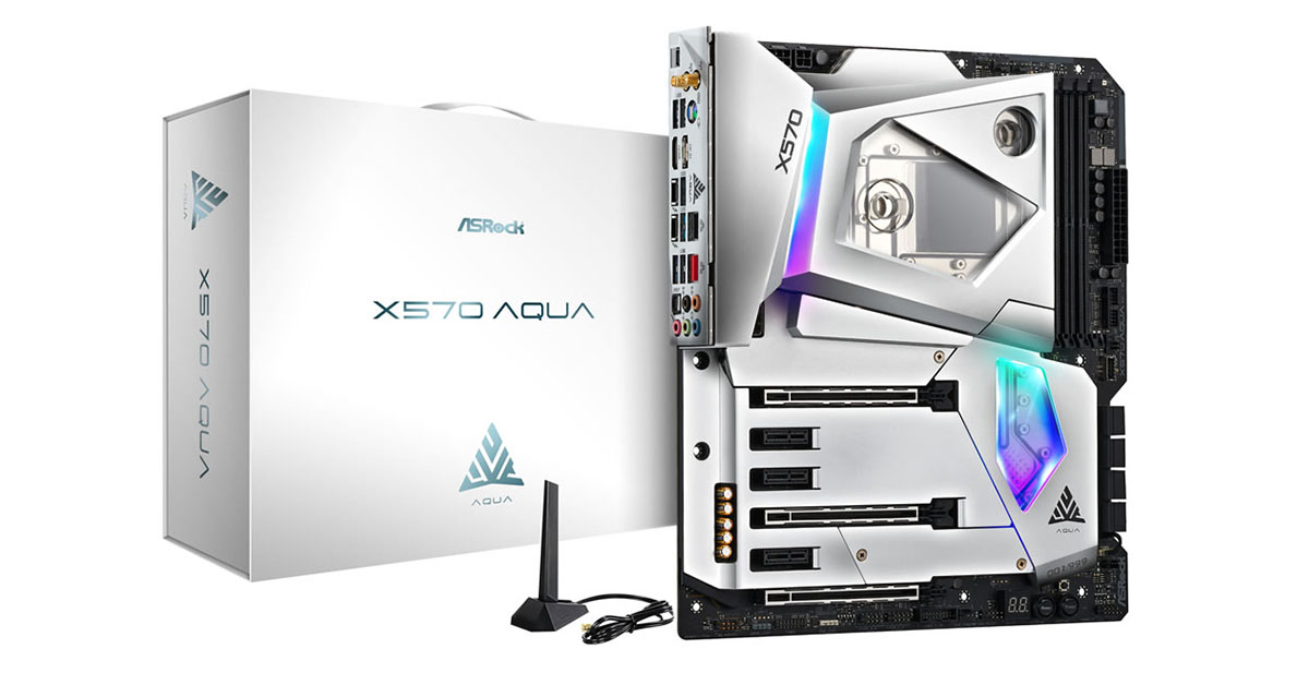 ASRock présente la X570 AQUA