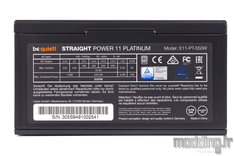 Be Quiet! Straight Power 11 80+ PLAT (1200W) - Alimentation