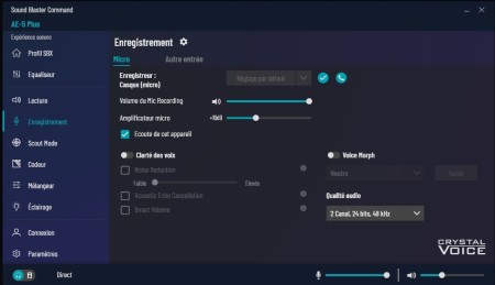 enregistrement soundblaster micro