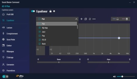 égaliseur sound blaster