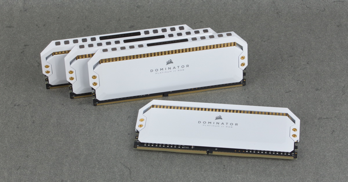 [TEST] Kit DDR4 Corsair Dominator RGB Platinum White 32 Go 3200 MHz CL16