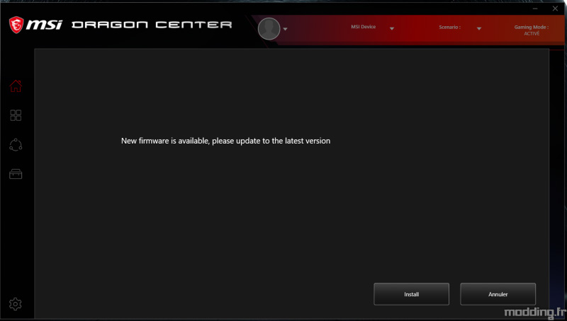 MSI CLUTCH GM41 logiciel dragon center (1)