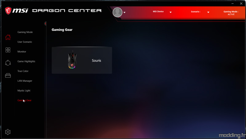 MSI CLUTCH GM41 logiciel dragon center (4)
