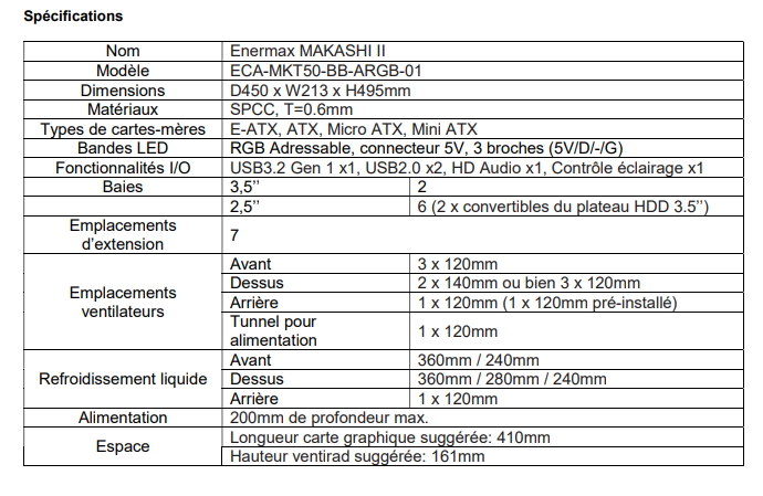 makashi ii enermax