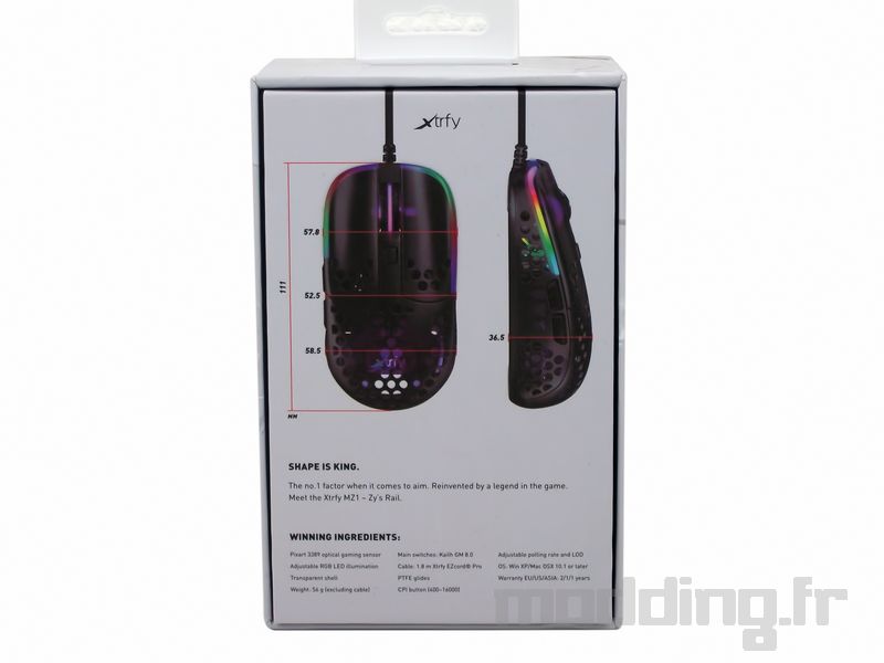 Xtrfy MZ1 RGB box back