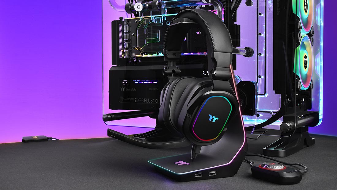 Thermaltake lance son casque de jeu ARGENT H5 RGB 7.1