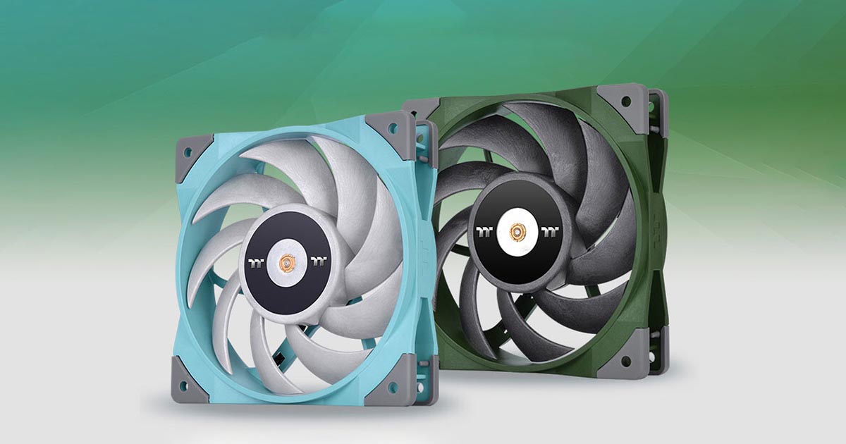 Thermaltake passe son TOUGHFAN 12 en turquoise et vert