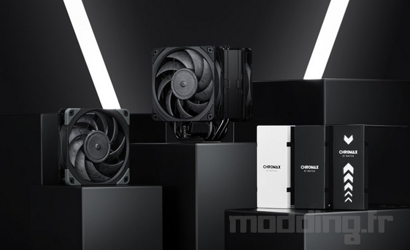 Noctua chromax line NF-A12x25 fan, NH-U12A (1)