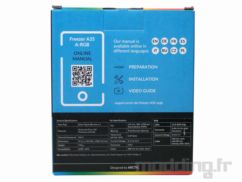 Freezer A35 A-RGB boite dos