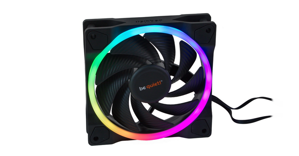 be quiet! Light Wings PWM 120 mm high-speed, Ventilateur de boîtier Noir