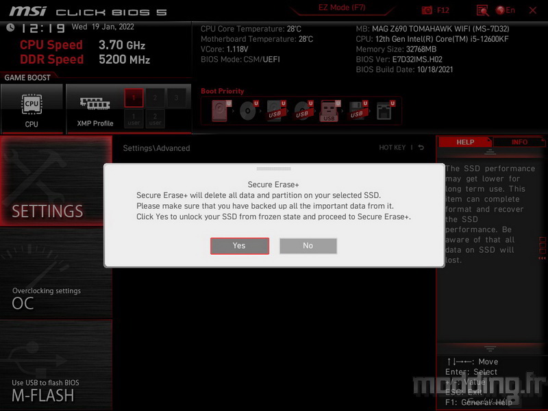 Z690 Tomahawk Bios 16